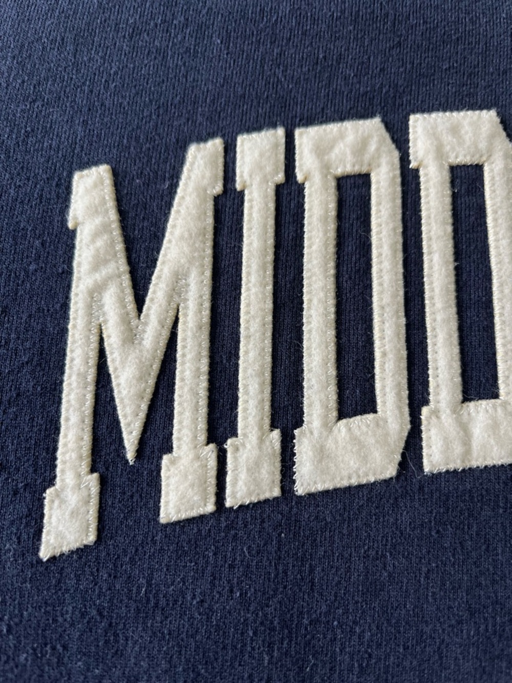 Champion Middlebury College Navy Crewneck Sweatshirt - Picture 3 of 5